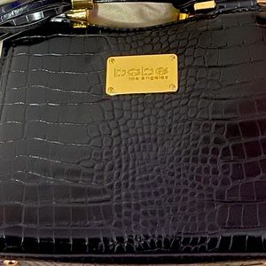 Bebe Natalie micro croco shopper crossbody